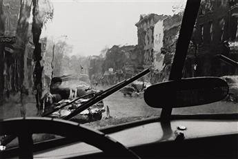 LOUIS STETTNER (1922-2016) Windshield, Saratoga Springs, New York. 1957; printed 1970s.                                                          